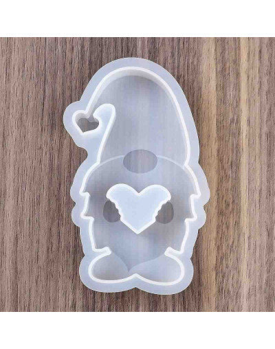 Molde silicona. Velas, jabones y resina. Gnomo. 131x77x24 mm. 1 ud.
