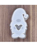 Molde silicona. Velas, jabones y resina. Gnomo. 131x77x24 mm. 1 ud.