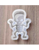 Molde silicona. Velas, jabones y resina. Esqueleto. 109x83x24 mm. 1 ud.