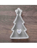 Molde silicona. Velas, jabones y resina. Arbol Navidad. 133x72x26 mm. 1 ud.