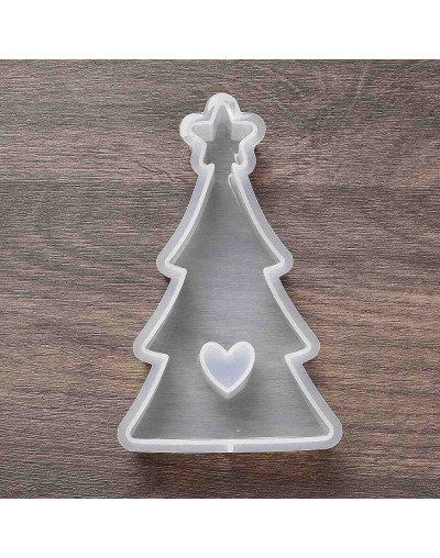 Molde silicona. Velas, jabones y resina. Arbol Navidad. 133x72x26 mm. 1 ud.