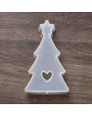 Molde silicona. Velas, jabones y resina. Arbol Navidad. 133x72x26 mm. 1 ud.