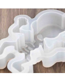 Molde silicona. Velas, jabones y resina. Arbol Navidad. 133x72x26 mm. 1 ud.