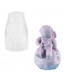 Molde silicona. Velas, jabones y resina. Astronauta. 80x50 mm. 1 ud.