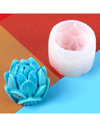 Molde silicona. Velas, jabones y resina. Flor de Loto. 60x50 mm. 1 ud.