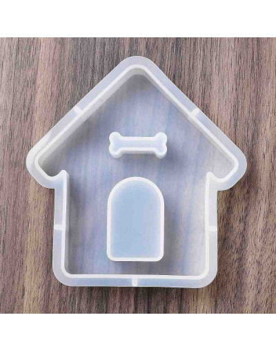 Molde silicona. Velas, jabones y resina. Casa. 110x104x21 mm. 1 ud.