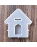 Molde silicona. Velas, jabones y resina. Casa. 110x104x21 mm. 1 ud.