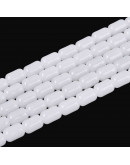 Barril. 6~6.5x4~5 mm. WHITE. 0,7 mm perforación. 65 uds hilo aprox.. 1 hilo.