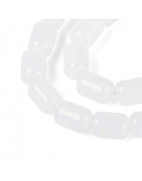 Barril. 6~6.5x4~5 mm. WHITE. 0,7 mm perforación. 65 uds hilo aprox.. 1 hilo.