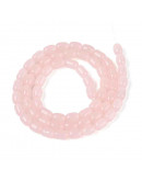 Barril. 6~6.5x4~5 mm. DARK SALMON. 0,7 mm perforación. 65 uds hilo aprox.. 1 hilo.