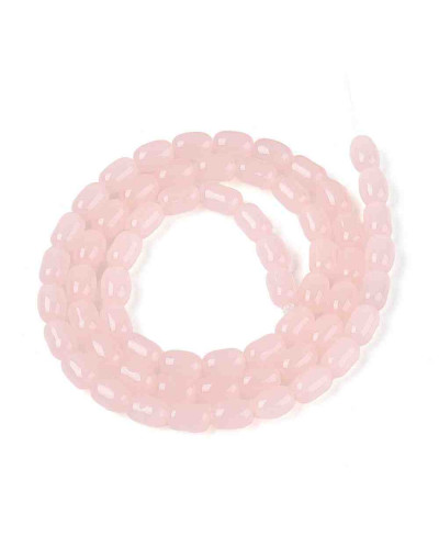 Barril. 6~6.5x4~5 mm. DARK SALMON. 0,7 mm perforación. 65 uds hilo aprox.. 1 hilo.