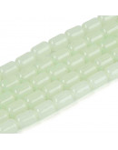 Barril. 6~6.5x4~5 mm. PALE GREEN. 0,7 mm perforación. 65 uds hilo aprox.. 1 hilo.