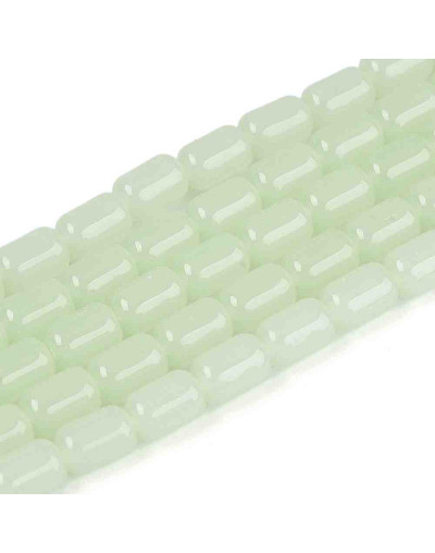 Barril. 6~6.5x4~5 mm. PALE GREEN. 0,7 mm perforación. 65 uds hilo aprox.. 1 hilo.