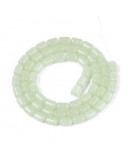 Barril. 6~6.5x4~5 mm. PALE GREEN. 0,7 mm perforación. 65 uds hilo aprox.. 1 hilo.