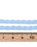 Barril. 6~6.5x4~5 mm. CORNFLOWER BLUE. 0,7 mm perforación. 65 uds hilo aprox.. 1 hilo.