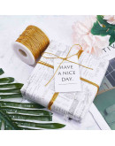 Hilo elástico. GOLD. Nylon+caucho. Alta resistencia. 1 milímetro de grosor.  5 metros.