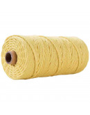 Hilo 100% algodón. Macramé. 3 milímetros grosor. Color: LIGHT KHAKI. 100 metros. 1 cono.