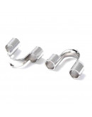 Wire guardians. Acero inoxidable. Color plateado. 5x6.6x2 mm. 1.50 mm agujero. 10 uds.