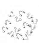Wire guardians. Acero inoxidable. Color plateado. 5x6.6x2 mm. 1.50 mm agujero. 10 uds.