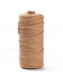 Hilo 100% algodón. Macramé. 3 milímetros grosor. Color: DARK SALMON. 100 metros. 1 cono.