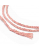 Hilo 100% algodón. Macramé. 3 milímetros grosor. Color: PINK. 100 metros. 1 cono.