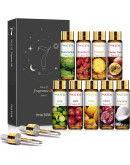 Aceite esencias. 9 Esencias. 10 ml. Frutales. Incluye estuche y 2 dosificadores. 1 set.