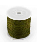 Cordón de nylon. 1 milímetro grosor. Color OLIVE. 80 metros. 1 cono.