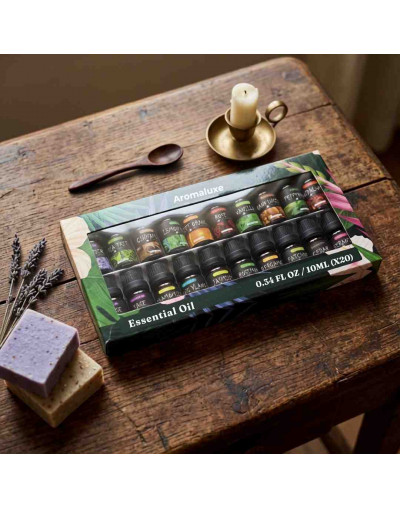 Aceite esencias. 20 Esencias. Para velas y jabones. 10 ml. 1 set.