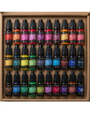 Pigmentos líquidos. 36 colores. 10 ml cada color. Para velas y jabones. 1 set.