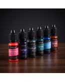 Pigmentos líquidos. 18 colores. 10 ml cada color. Para velas y jabones. 1 set.
