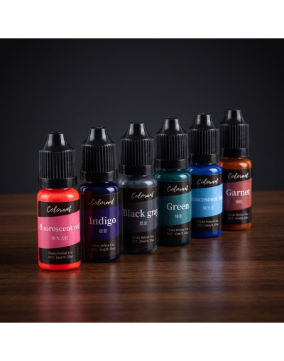 Pigmentos líquidos. 18 colores. 10 ml cada color. Para velas y jabones. 1 set.
