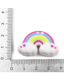 Arcoiris. Silicona Beads. 20.5x33x14 mm. 2 mm perforación. 1 ud.