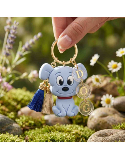 Perro. Silicona Beads. 28x25x7.5 mm. 2 mm perforación. 1 ud.