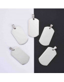 Blank Stamping. Chapa. Acero inoxidable. Color Plateado. 28x18x1.8 mm. 4x7 mm cierre. 1 ud.