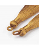 Tassel. Nylon. KHAKI. 83~92x9~10 mm. Agujero 1.5~4 mm. 2 uds.
