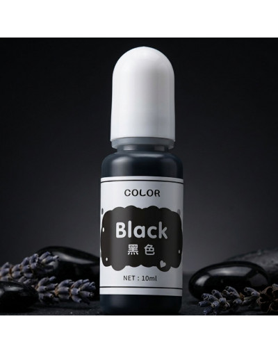 Pigmentos para resina. Color transparente negro. 10 ml. 1 unidad.