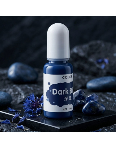 Pigmentos para resina. Color transparente azul. 10 ml. 1 unidad.