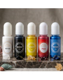 Pigmentos para resina. Color perlado amarillo. 10 ml. 1 unidad.