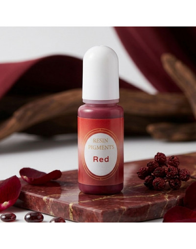 Pigmentos para resina. Color perlado rojo. 10 ml. 1 unidad.