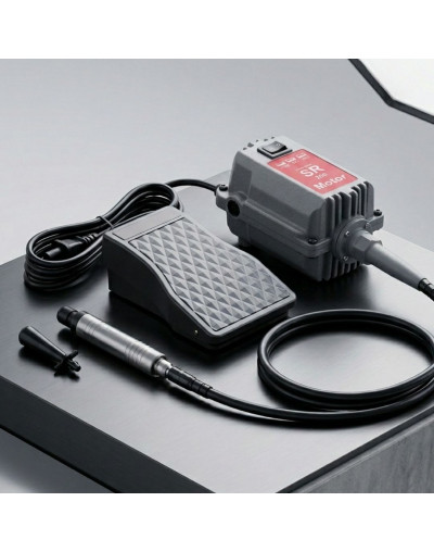 Motor FOREDOM (NO original). 110V. 500/1800 rpm. Incluye: extensión, pieza de mano y mandril.