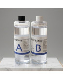 Resina Epoxy. Color cristal. Relación 1:1. 32+32 onzas (1890 ml). Incluye accesorios. 1 set.