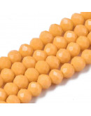 Rondelle faceteado. 3x2 milímetros. Goldenrod. 0,8 mm perforación. 135 uds hilo aprox. 1 hilo.