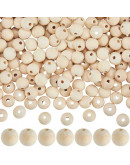 Madera Beads. Esfera. Color BrulyWood. Sin acabado. 14x13 mm. 2.5 mm perforación. 20 uds aprox.