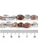 Cuarzo Rutilado. Nuggets Tumbled. Dorado. 5~7x7~9x5~7 mm. 1 mm perforación. 50 uds aprox. 1 hilo.