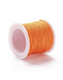 Cordón de nylon. 1 milímetro grosor. Color DARK ORANGE. 90 metros. 1 cono.