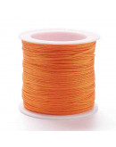 Cordón de nylon. 1 milímetro grosor. Color DARK ORANGE. 90 metros. 1 cono.