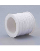 Cordón de nylon. 1 milímetro grosor. Color WHITE. 90 metros. 1 cono.