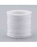 Cordón de nylon. 1 milímetro grosor. Color WHITE. 90 metros. 1 cono.