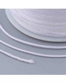 Cordón de nylon. 1 milímetro grosor. Color WHITE. 90 metros. 1 cono.