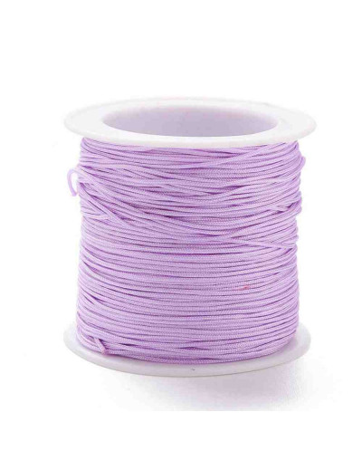 Cordón de nylon. 1 milímetro grosor. Color LILAC. 90 metros. 1 cono.